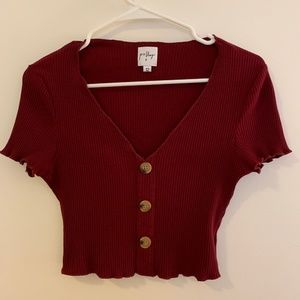 Princess Polly Ribbed Crop Top